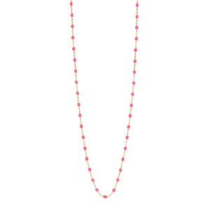 Gigi Clozeau - Classic Gigi Pink sautoir, Yellow Gold, 23.6"