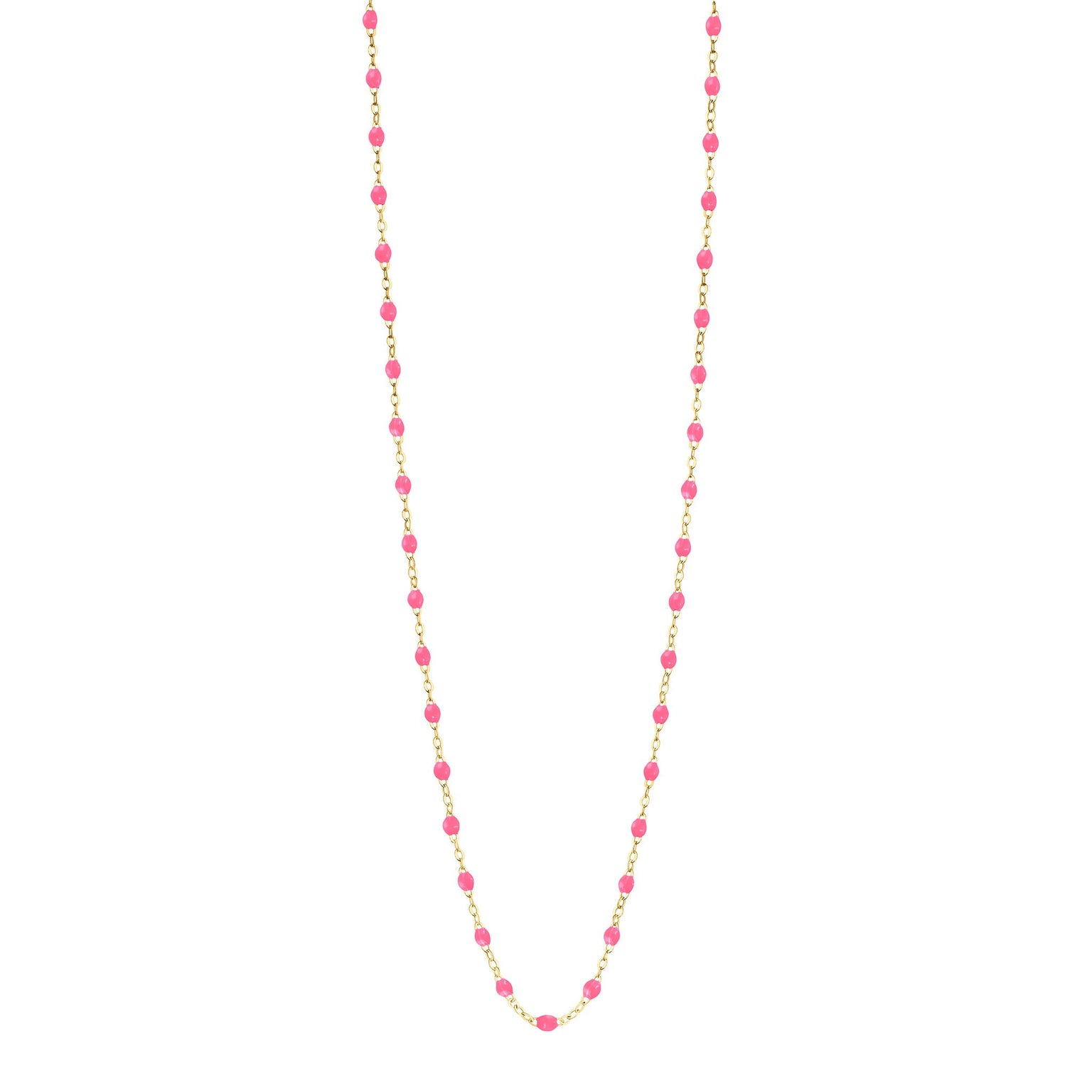 Gigi Clozeau - Classic Gigi Pink sautoir, Yellow Gold, 34"