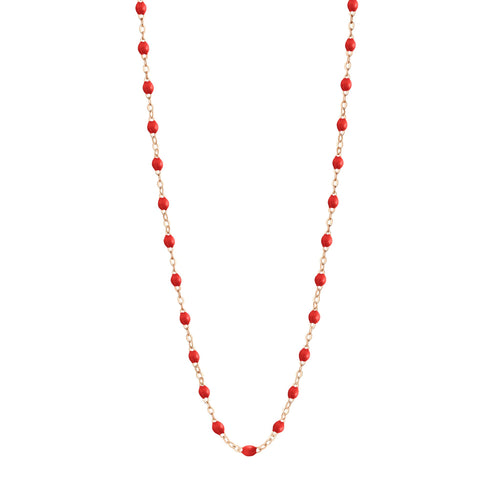 Gigi Clozeau - Classic Gigi Poppy necklace, Rose Gold, 17.7