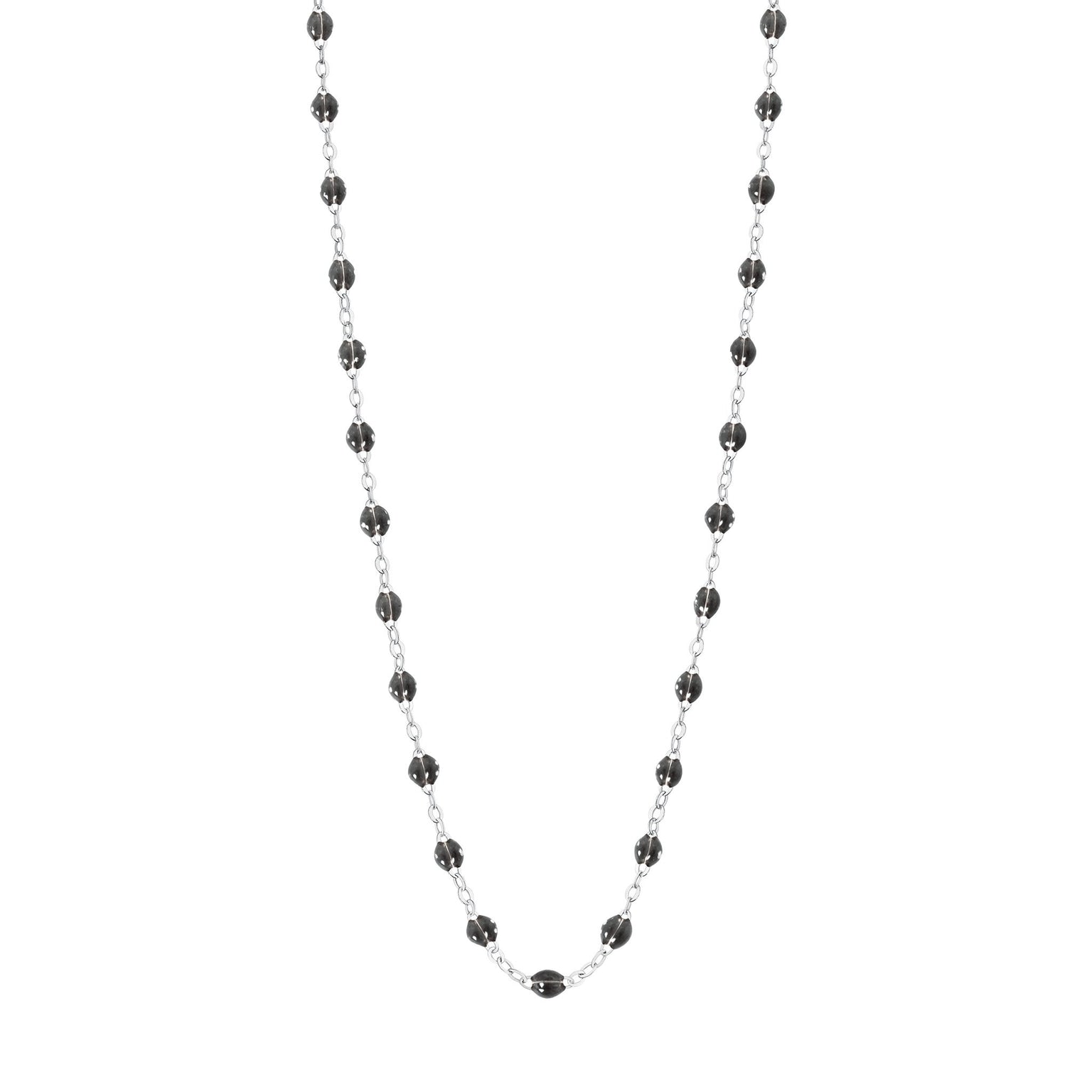 Gigi Clozeau - Classic Gigi Quartz Necklace, White Gold, 16.5"
