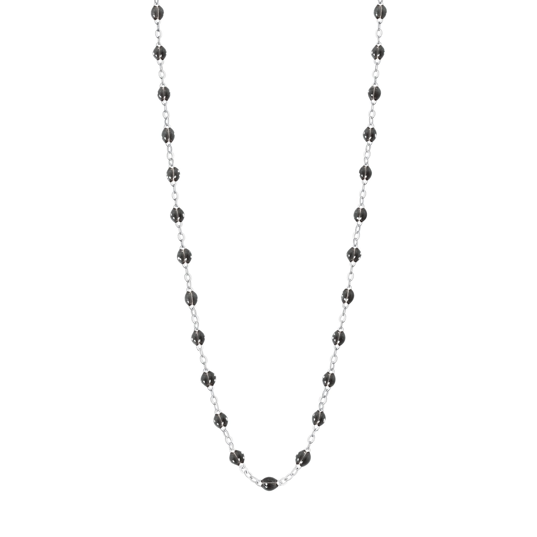 Gigi Clozeau - Classic Gigi Quartz Necklace, White Gold, 17.7"