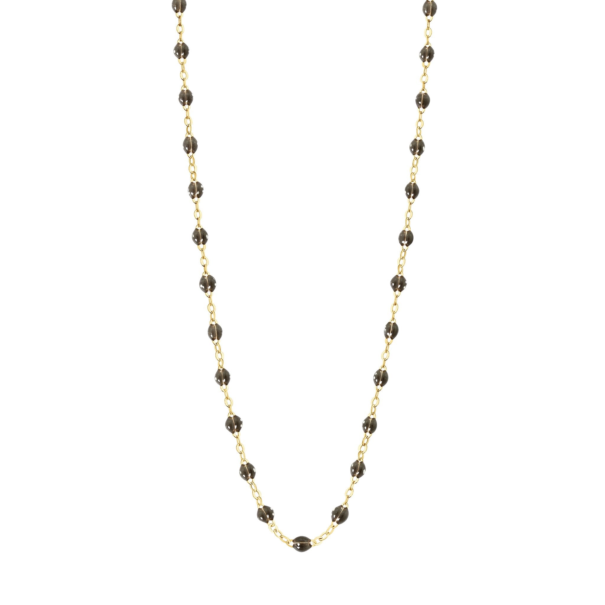 Gigi Clozeau - Classic Gigi Quartz Necklace, Yellow Gold, 16.5"