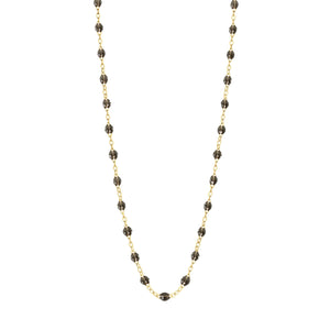 Gigi Clozeau - Classic Gigi Quartz Necklace, Yellow Gold, 16.5"