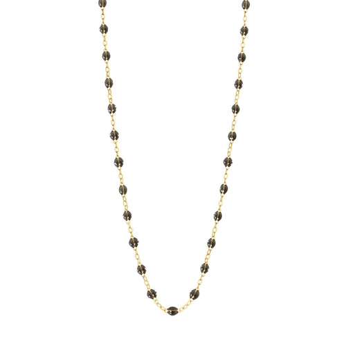 Gigi Clozeau - Classic Gigi Quartz Necklace, Yellow Gold, 17.7