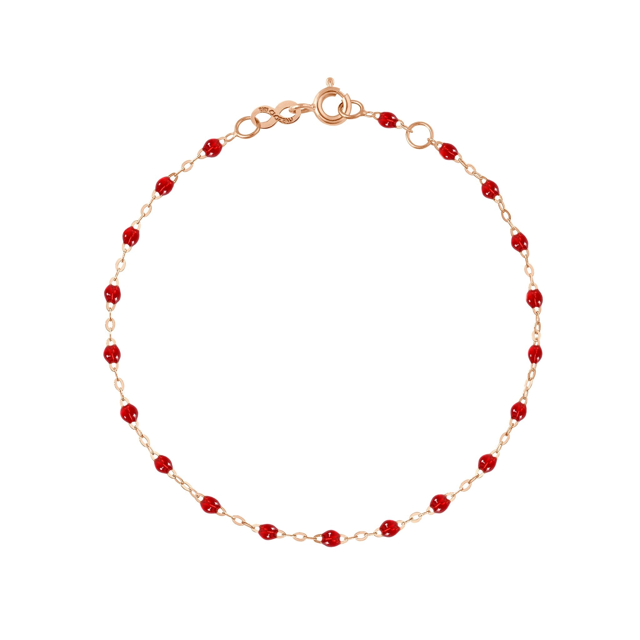 Gigi Clozeau - Classic Gigi Ruby bracelet, Rose Gold, 5.9"