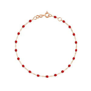 Gigi Clozeau - Classic Gigi Ruby bracelet, Rose Gold, 5.9"