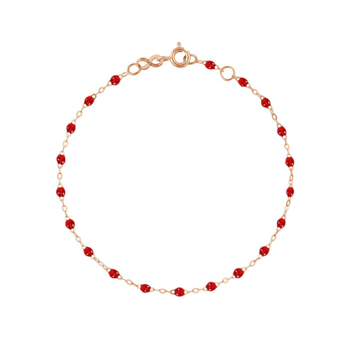 Gigi Clozeau - Classic Gigi Ruby bracelet, Rose Gold, 7.5