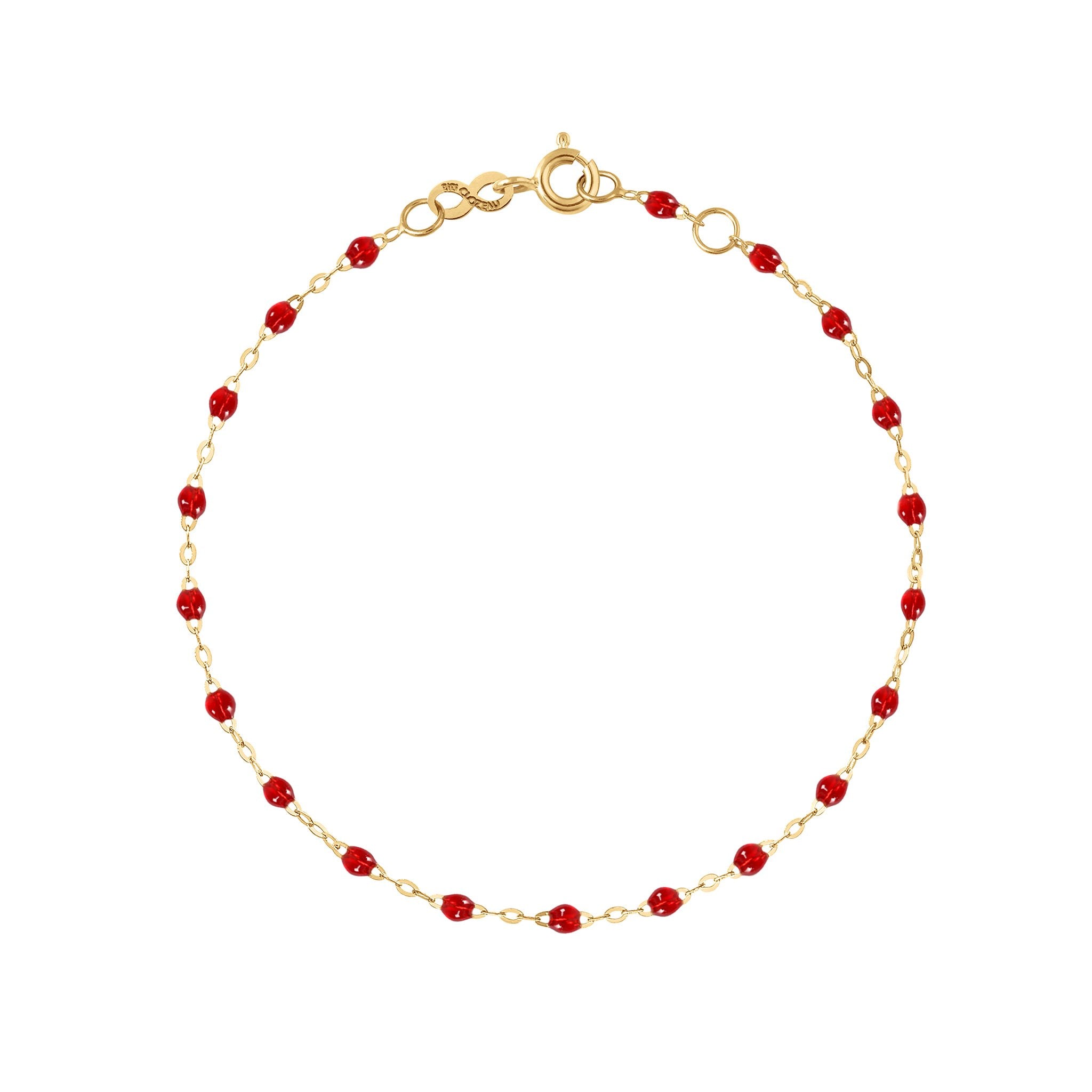 Gigi Clozeau - Classic Gigi Ruby bracelet, Yellow Gold, 6.7"