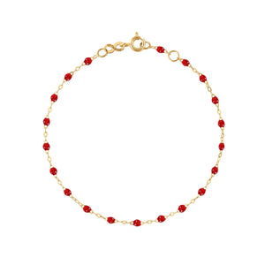 Gigi Clozeau - Classic Gigi Ruby bracelet, Yellow Gold, 6.7"