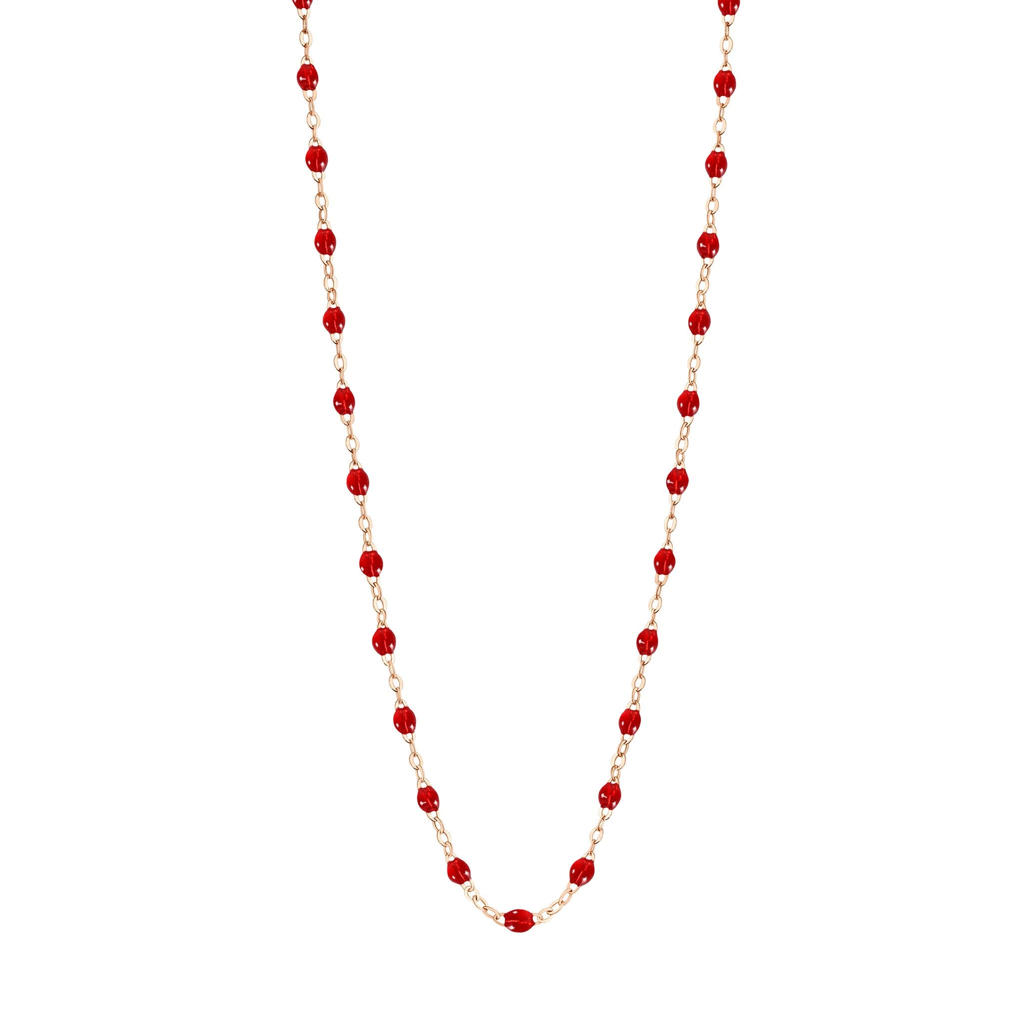 Gigi Clozeau - Classic Gigi Ruby necklace, Rose Gold, 16.5"