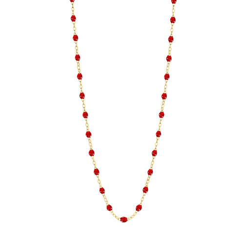 Gigi Clozeau - Classic Gigi Ruby necklace, Yellow Gold, 17.7