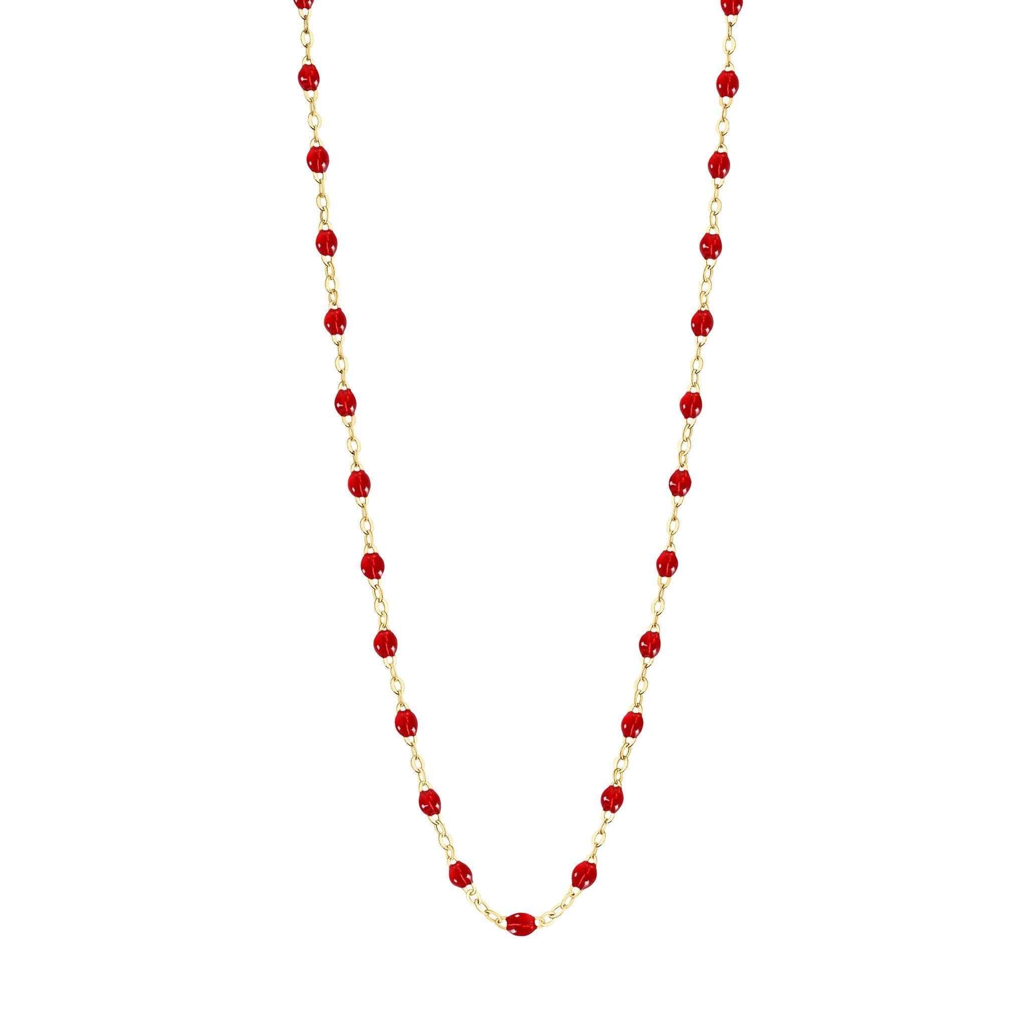 Gigi Clozeau - Classic Gigi Ruby necklace, Yellow Gold, 19.7"