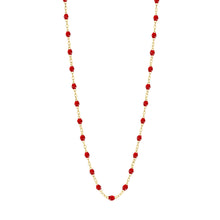 Gigi Clozeau - Classic Gigi Ruby necklace, Yellow Gold, 19.7"
