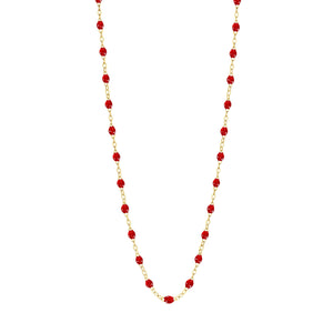 Gigi Clozeau - Classic Gigi Ruby necklace, Yellow Gold, 19.7"