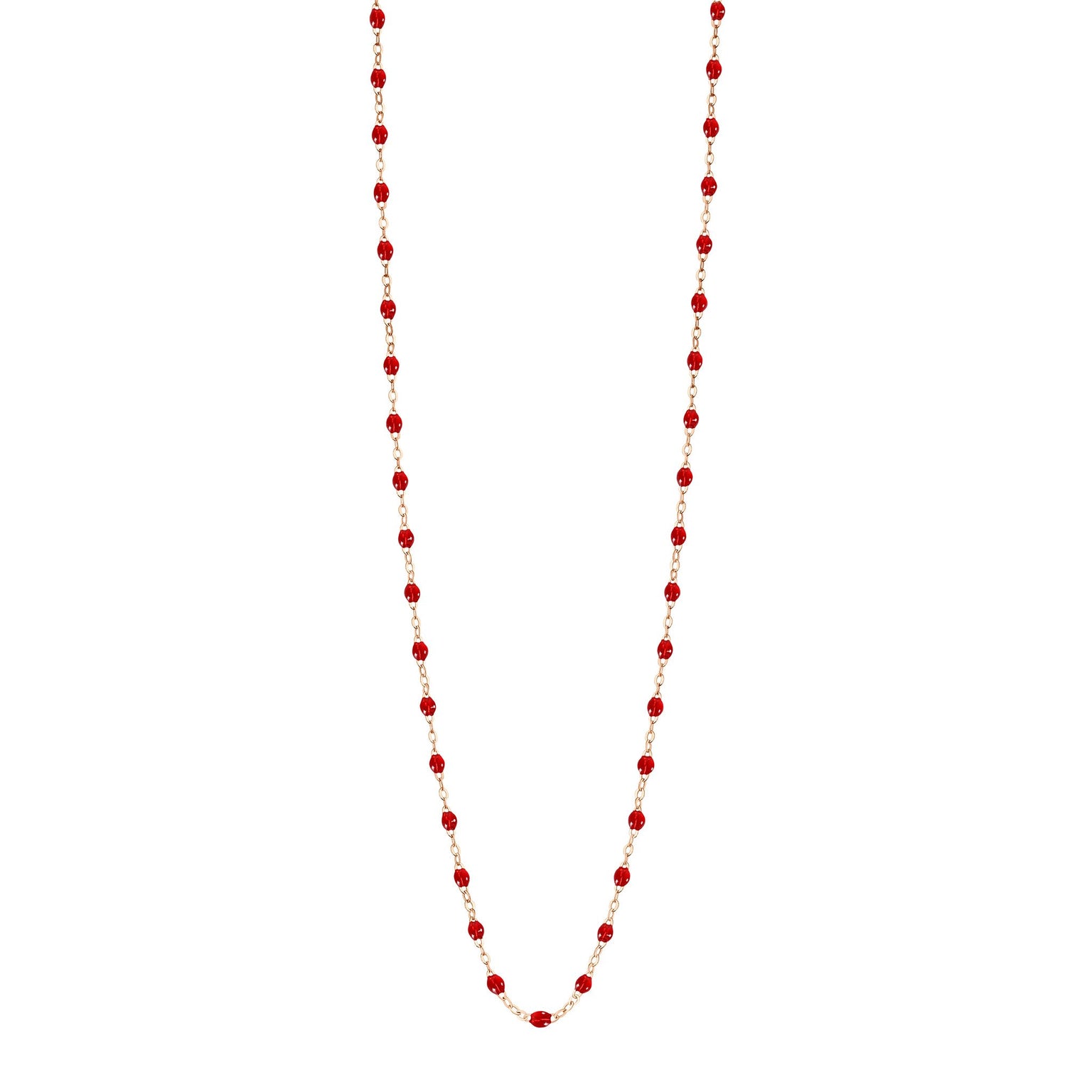 Gigi Clozeau - Classic Gigi Ruby sautoir, Rose Gold, 34"