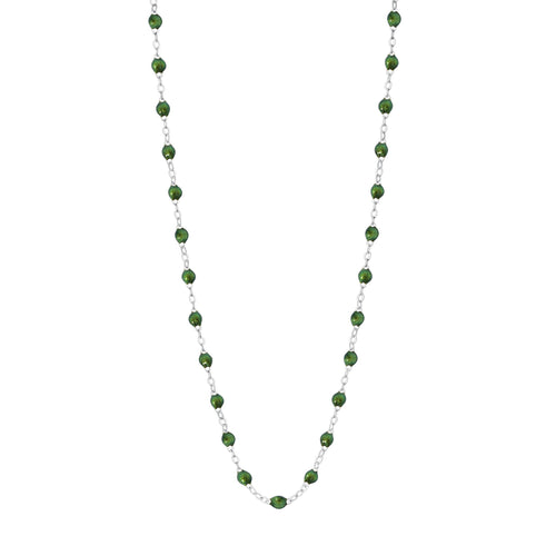 Gigi Clozeau - Classic Gigi Scarab Necklace, White Gold, 17.7