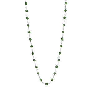 Gigi Clozeau - Classic Gigi Scarab Necklace, White Gold, 17.7"