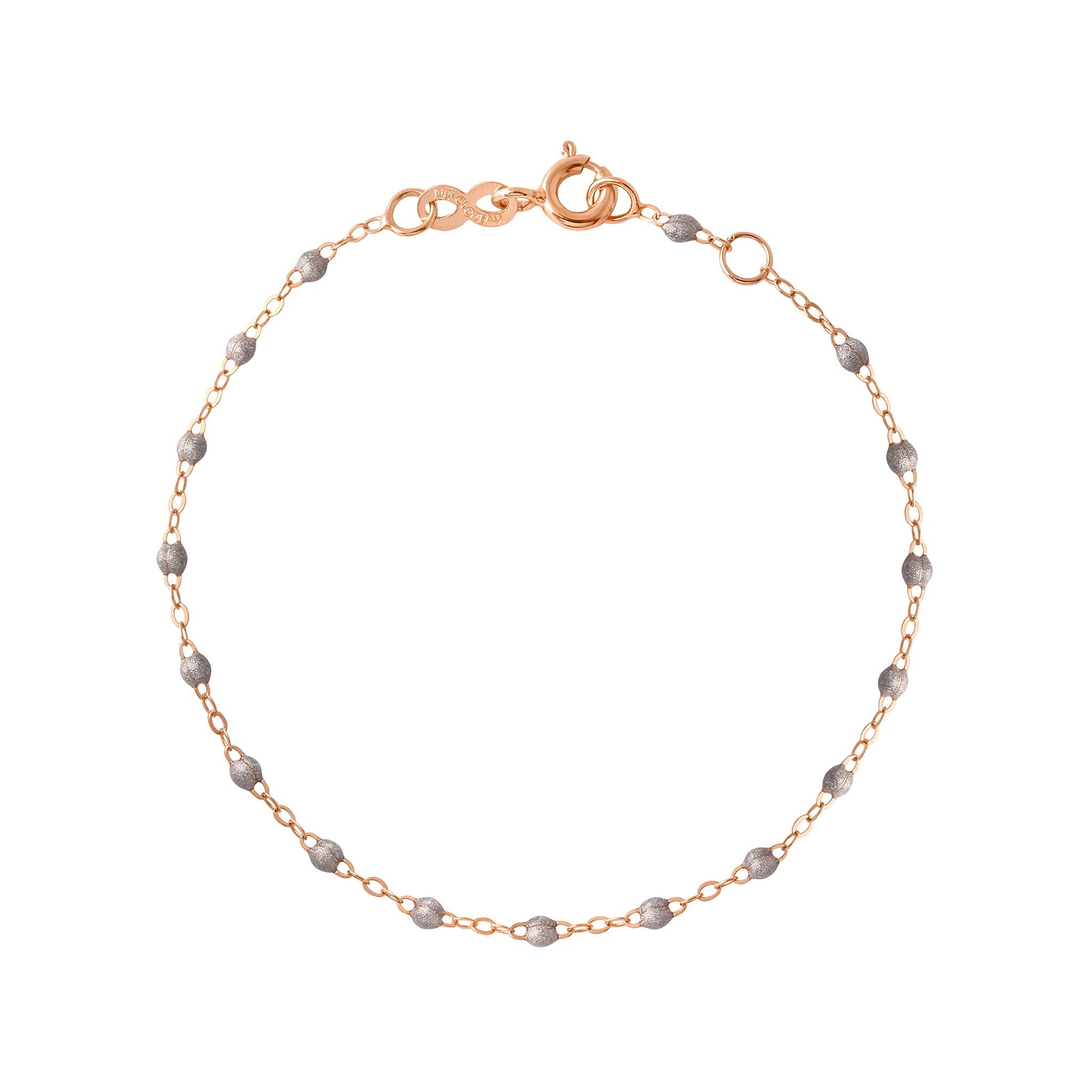 Gigi Clozeau - Classic Gigi Silver bracelet, Rose Gold, 6.7"