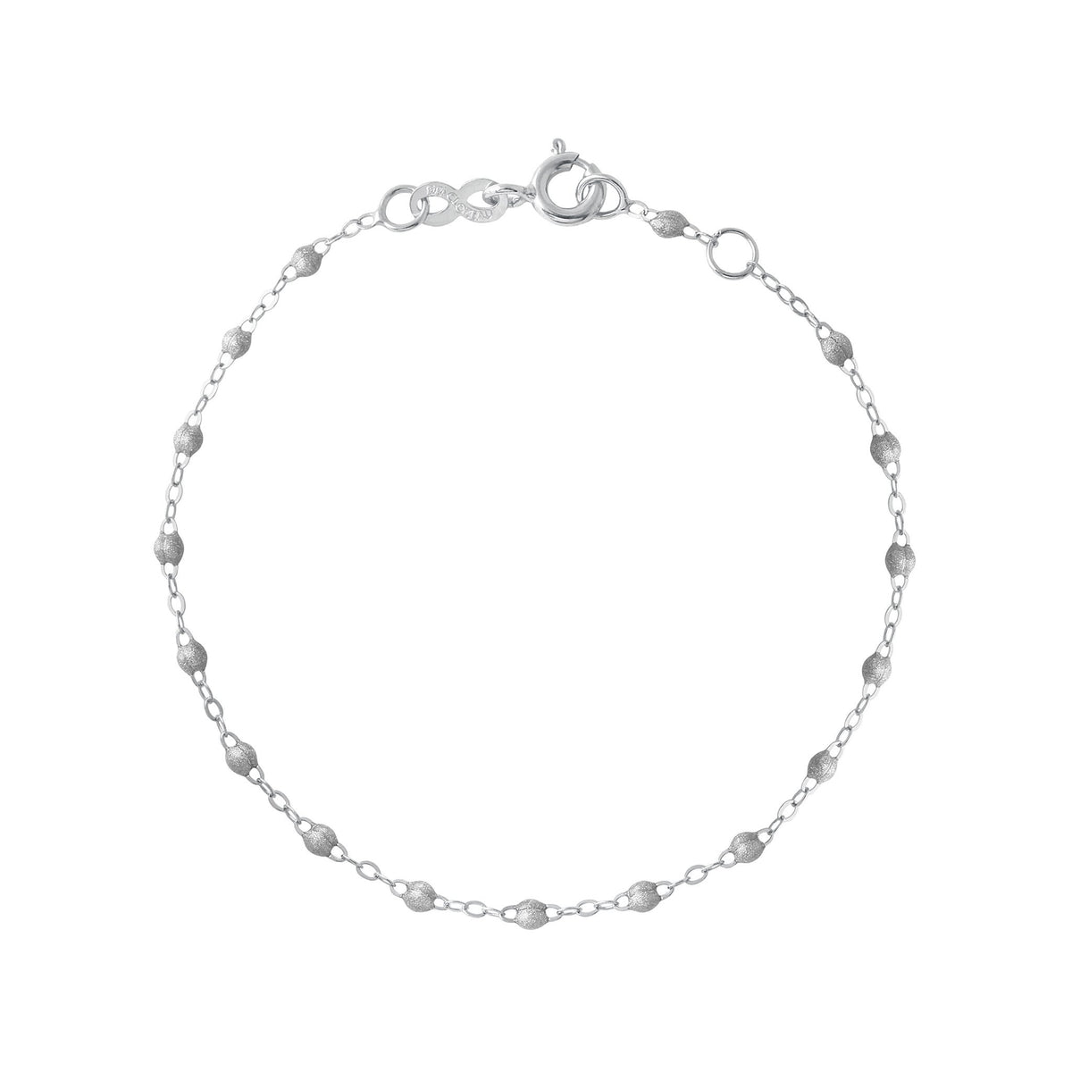 Classic Gigi Silver bracelet, White Gold, 6.7