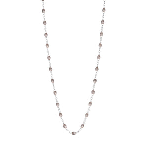 Gigi Clozeau - Classic Gigi Silver necklace, White Gold, 16.5"
