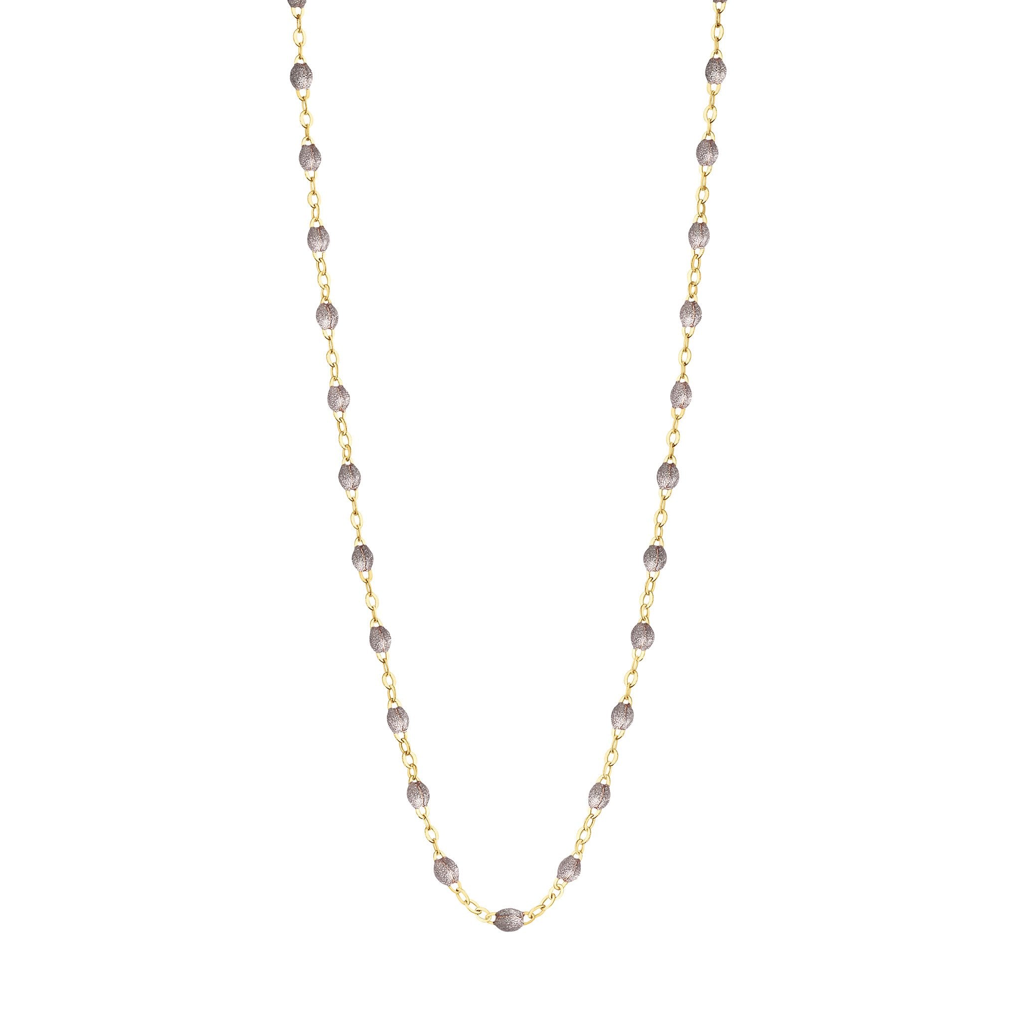 Classic Gigi Silver necklace, Yellow Gold, 17.7