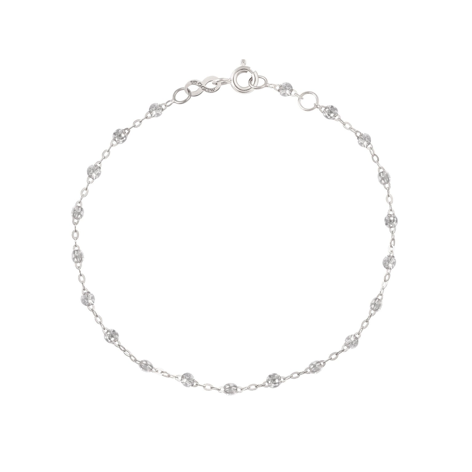 Gigi Clozeau - Classic Gigi Sparkle bracelet, White Gold, 5.9"