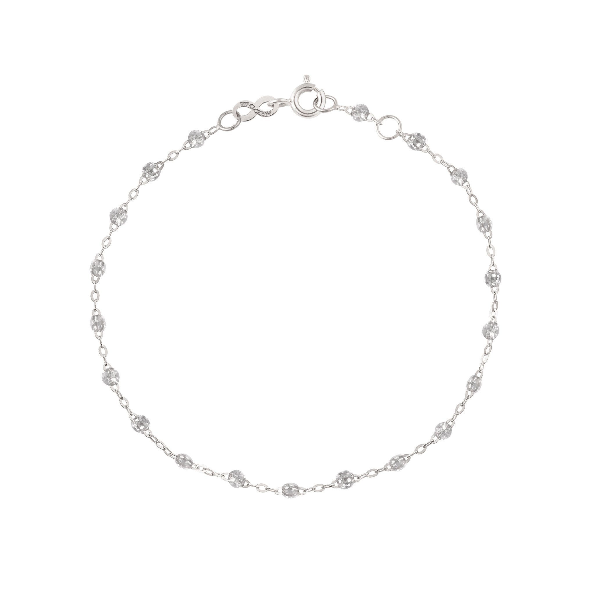 Gigi Clozeau - Classic Gigi Sparkle bracelet, White Gold, 7.1"