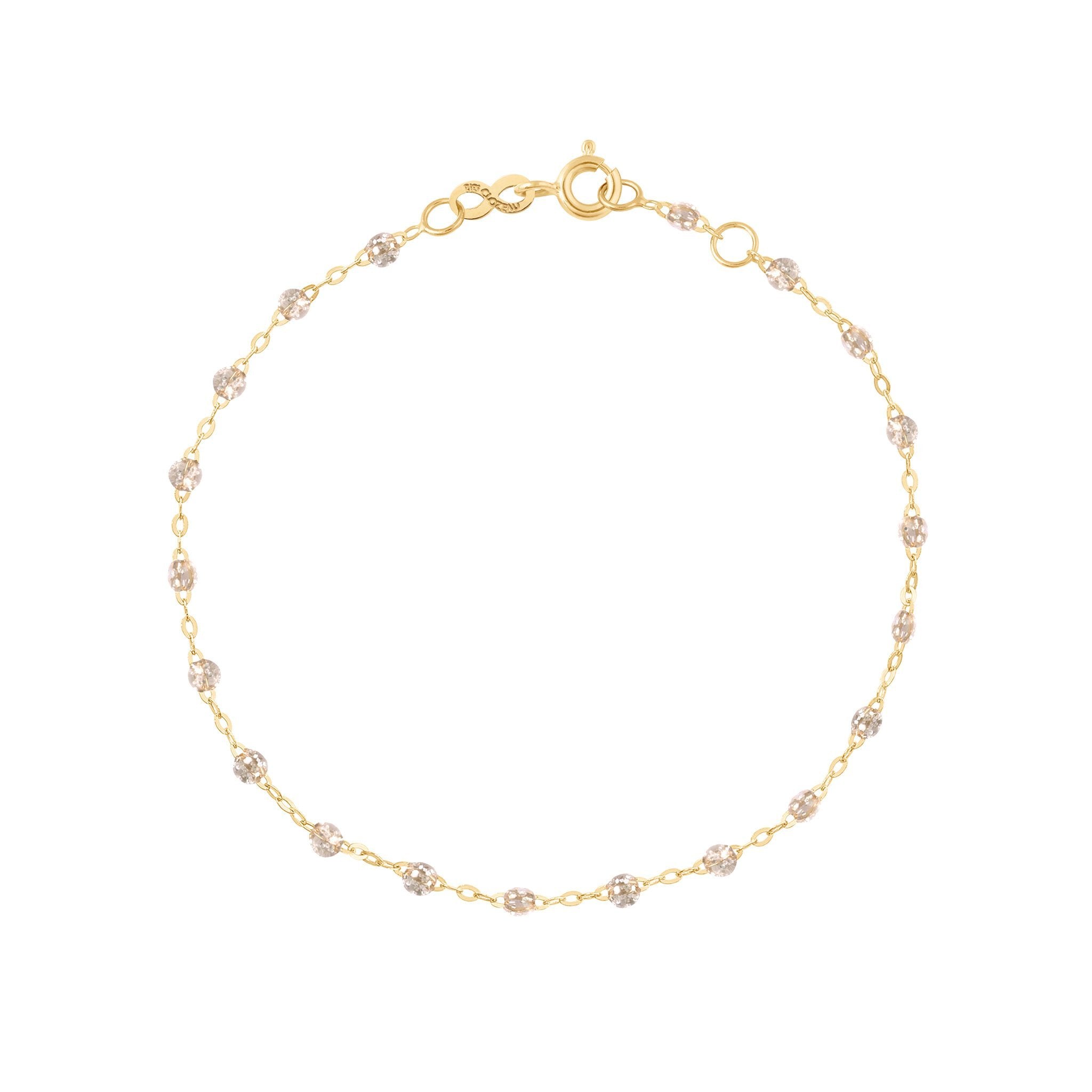 Gigi Clozeau - Classic Gigi Sparkle bracelet, Yellow Gold, 5.9"