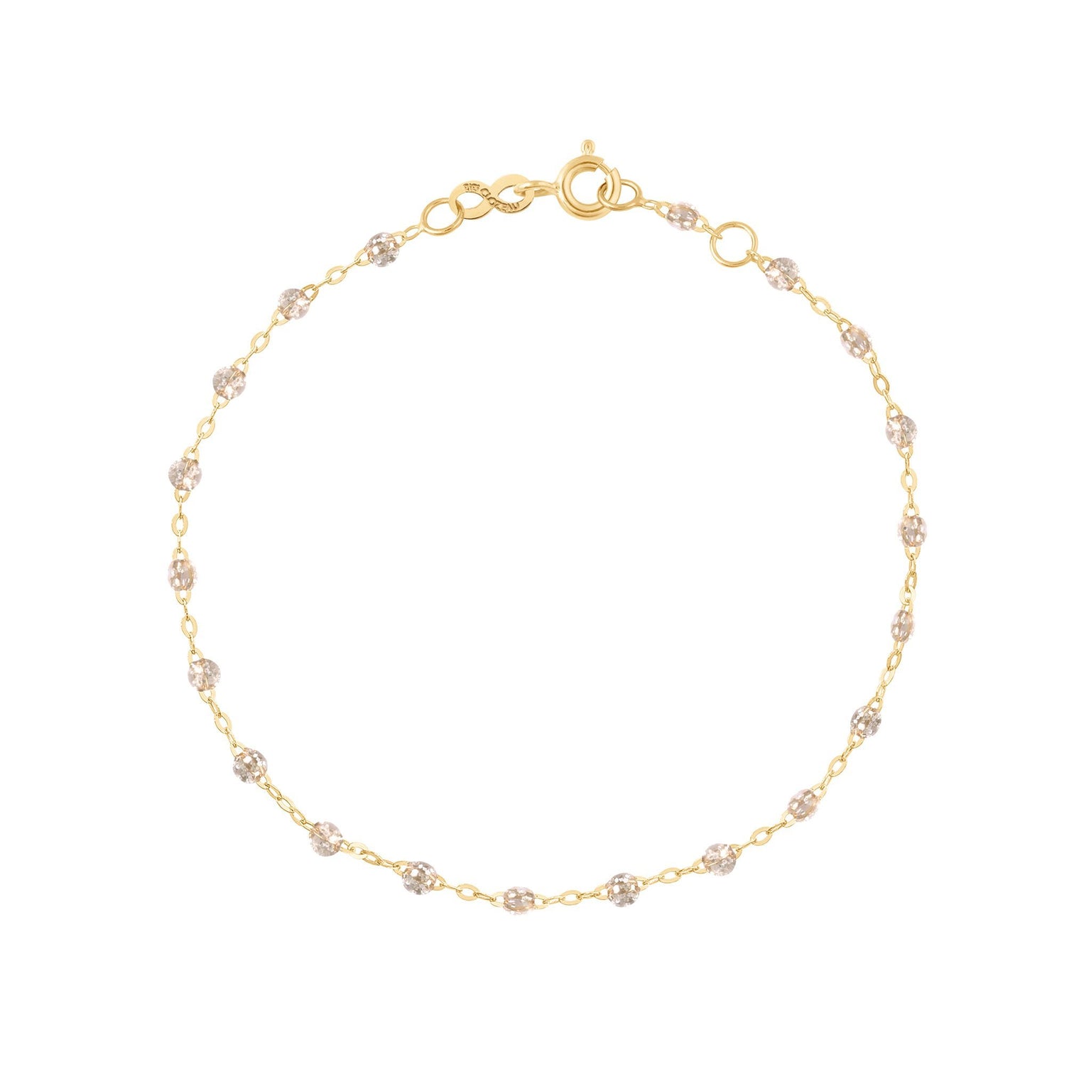 Gigi Clozeau - Classic Gigi Sparkle bracelet, Yellow Gold, 5.9"