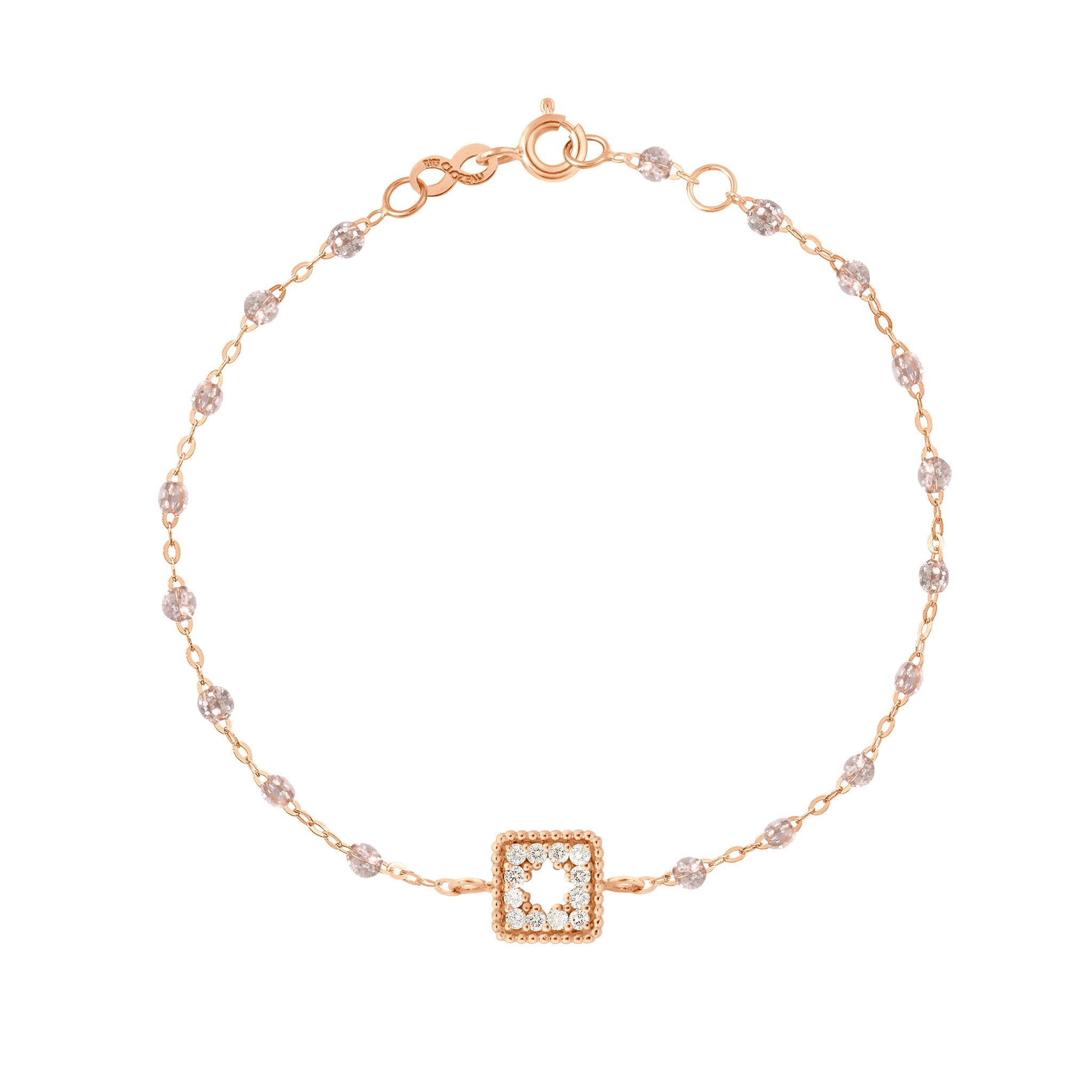 Gigi Clozeau - Classic Gigi Sparkle Treasure Bracelet, Rose Gold, 6.7"