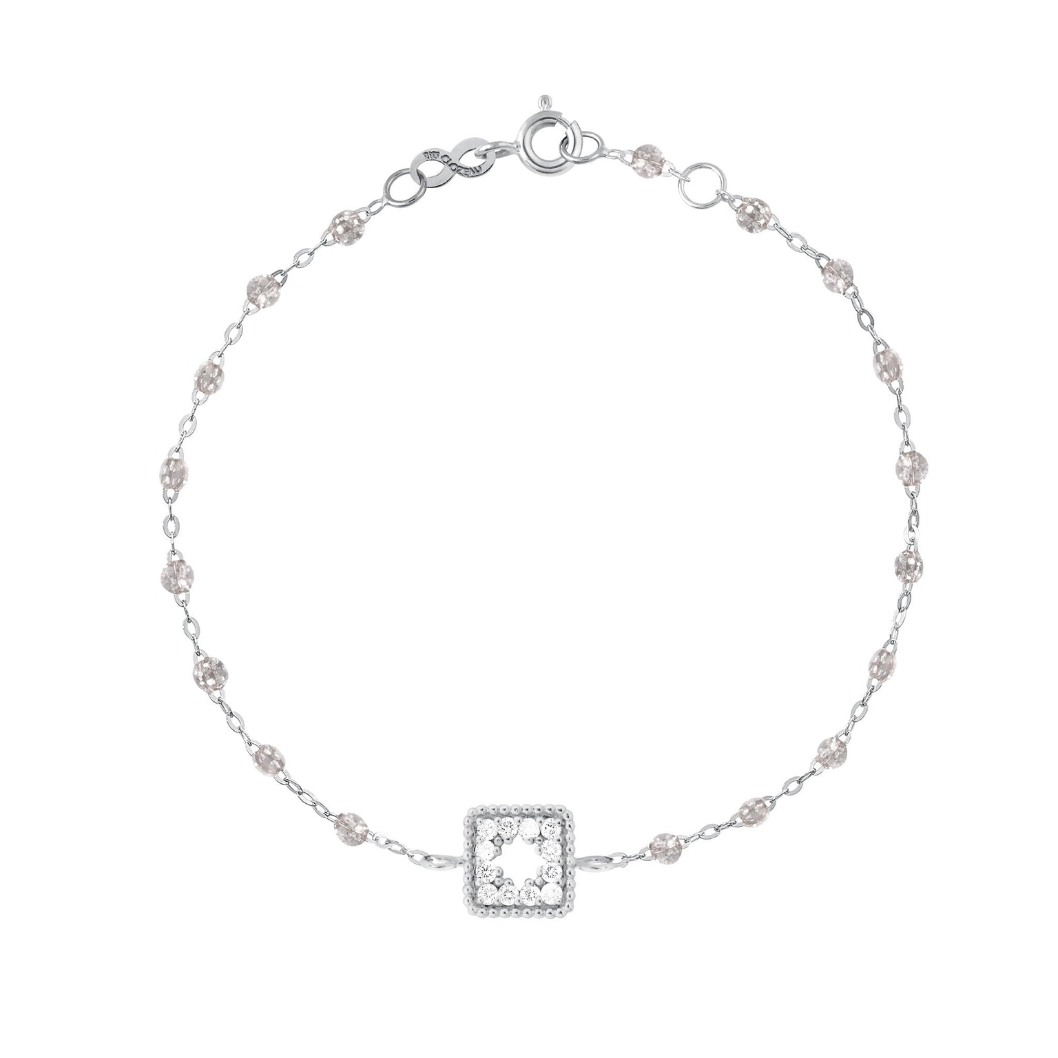 Gigi Clozeau - Classic Gigi Sparkle Treasure Bracelet, White Gold, 6.7"