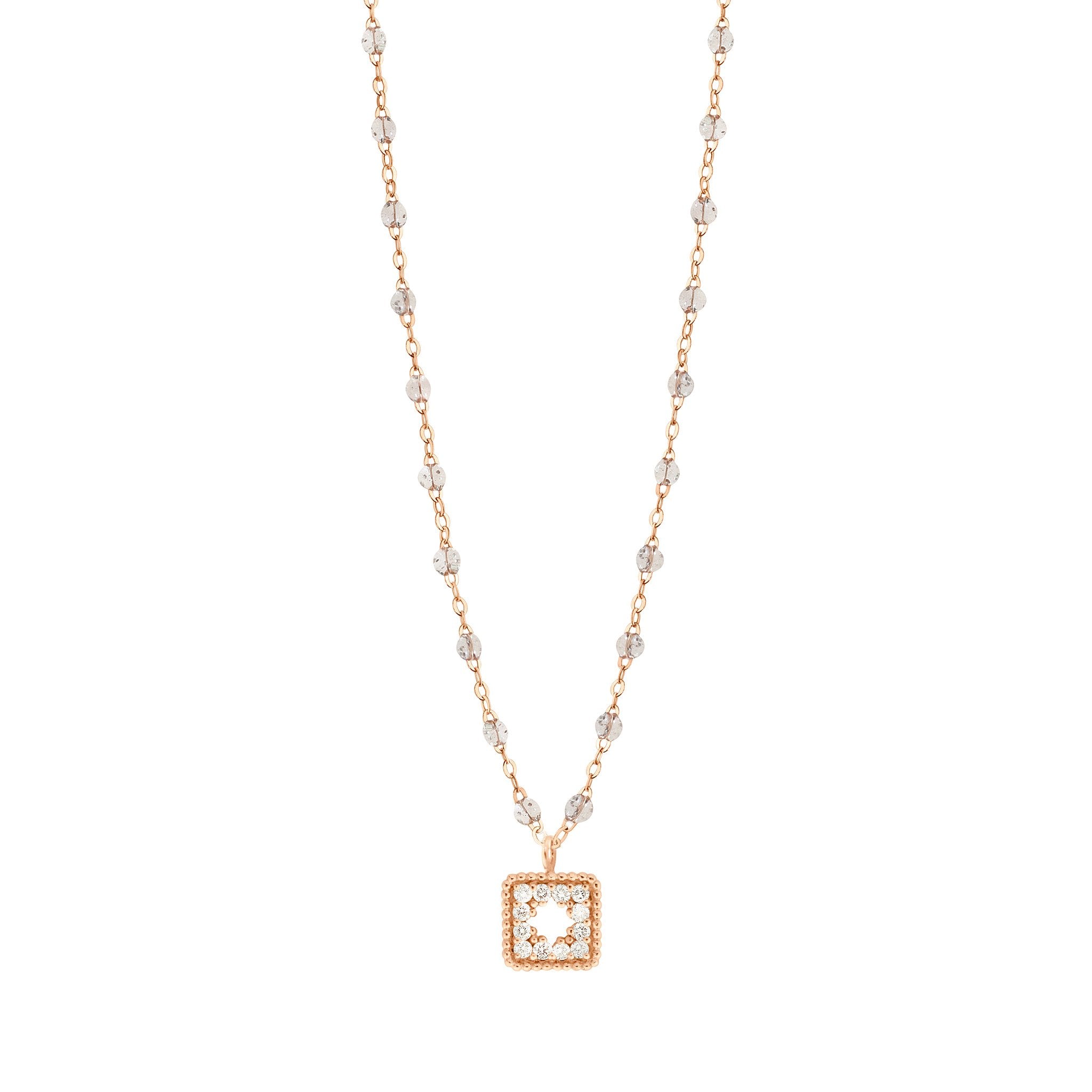 Gigi Clozeau - Classic Gigi Sparkle Treasure Necklace Rose Gold, 16.5"