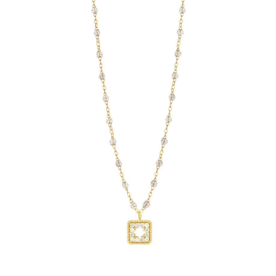 Gigi Clozeau - Classic Gigi Sparkle Treasure Necklace Yellow Gold, 16.5