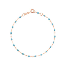 Gigi Clozeau - Classic Gigi Turquoise bracelet, Rose Gold, 6.7"
