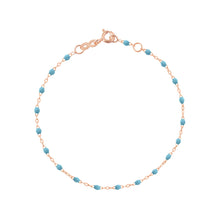 Gigi Clozeau - Classic Gigi Turquoise bracelet, Rose Gold, 7.1"
