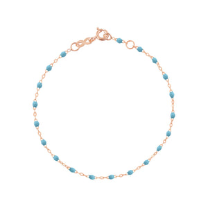Gigi Clozeau - Classic Gigi Turquoise bracelet, Rose Gold, 7.1"
