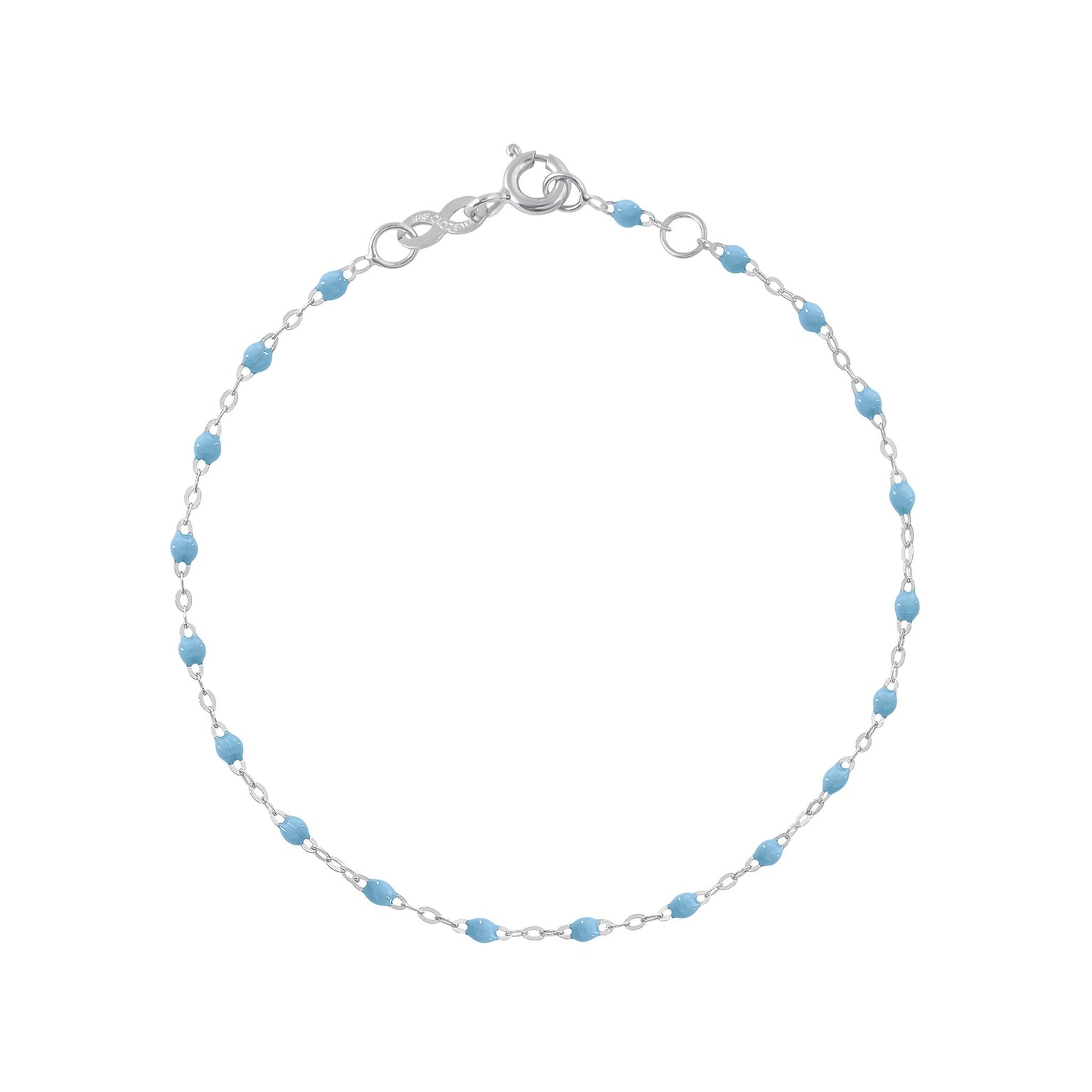 Gigi Clozeau - Classic Gigi Turquoise bracelet, White Gold, 6.7"