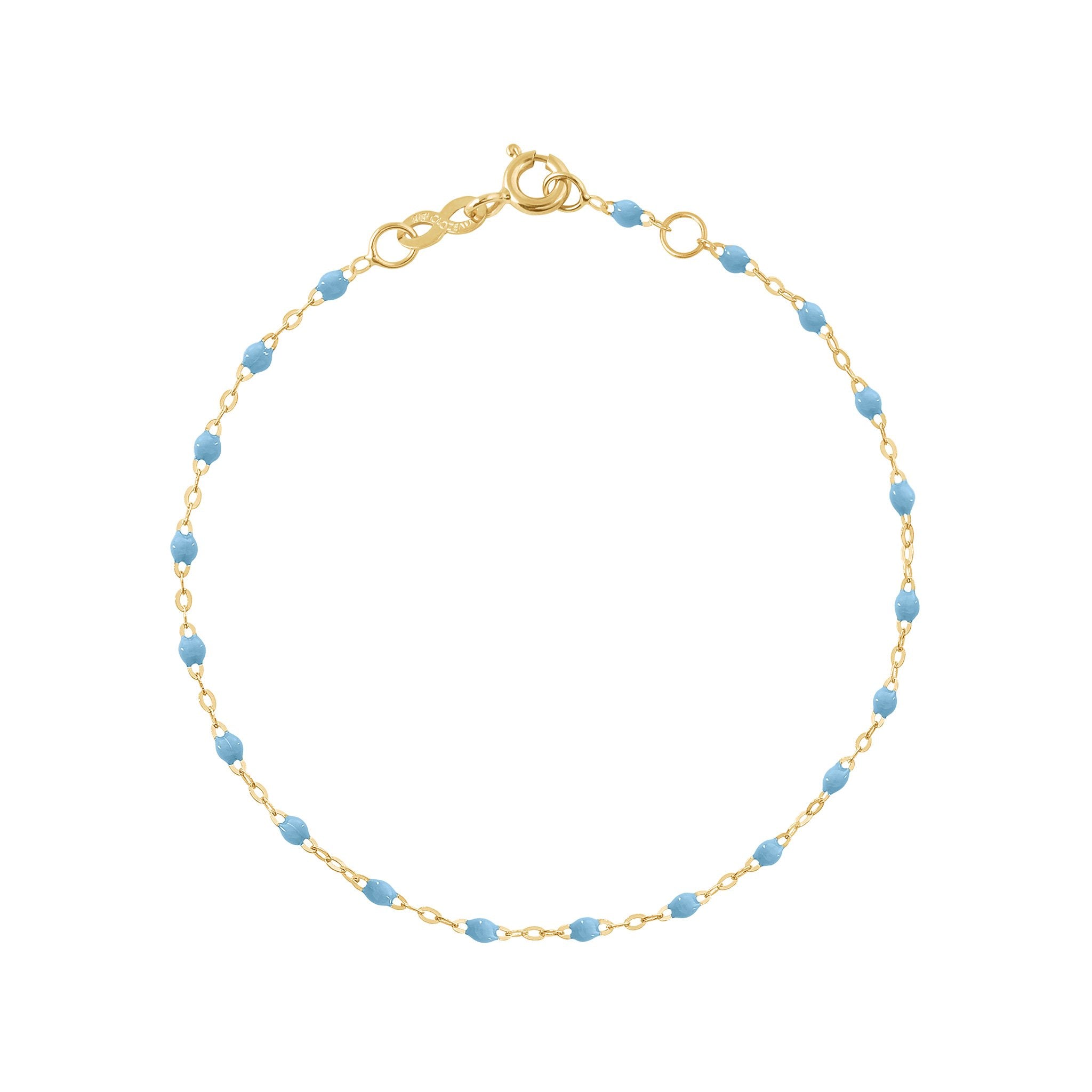 Gigi Clozeau - Classic Gigi Turquoise bracelet, Yellow Gold, 6.7"