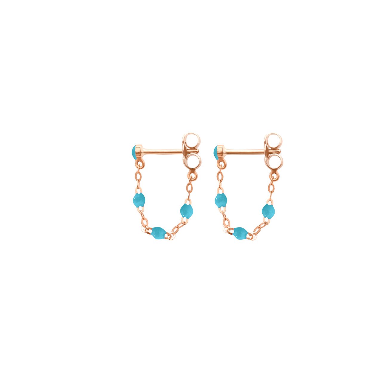Gigi Clozeau - Classic Gigi Turquoise earrings, Rose Gold