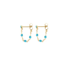 Gigi Clozeau - Classic Gigi Turquoise earrings, Yellow Gold