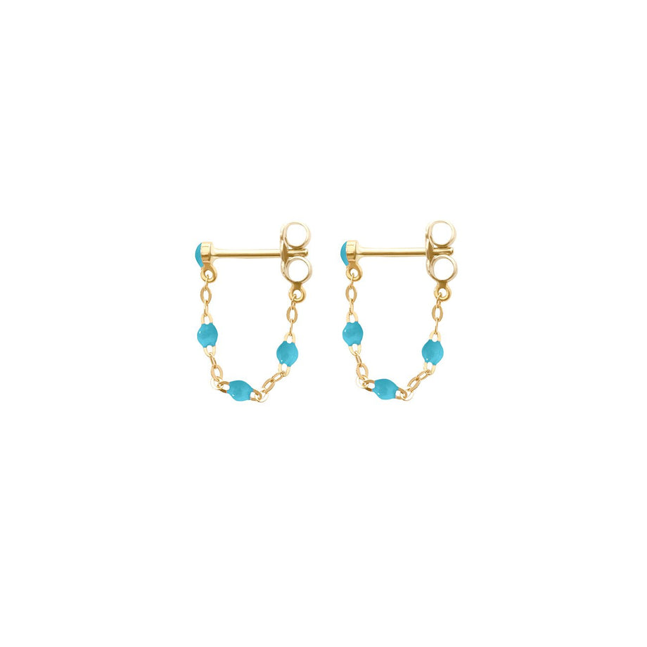 Gigi Clozeau - Classic Gigi Turquoise earrings, Yellow Gold