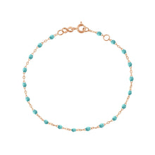 Gigi Clozeau - Classic Gigi Turquoise Green bracelet, Rose Gold, 7.5"
