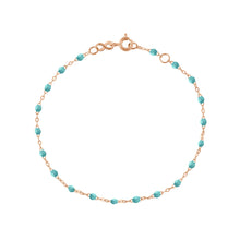 Gigi Clozeau - Classic Gigi Turquoise Green bracelet, Rose Gold, 7.1"