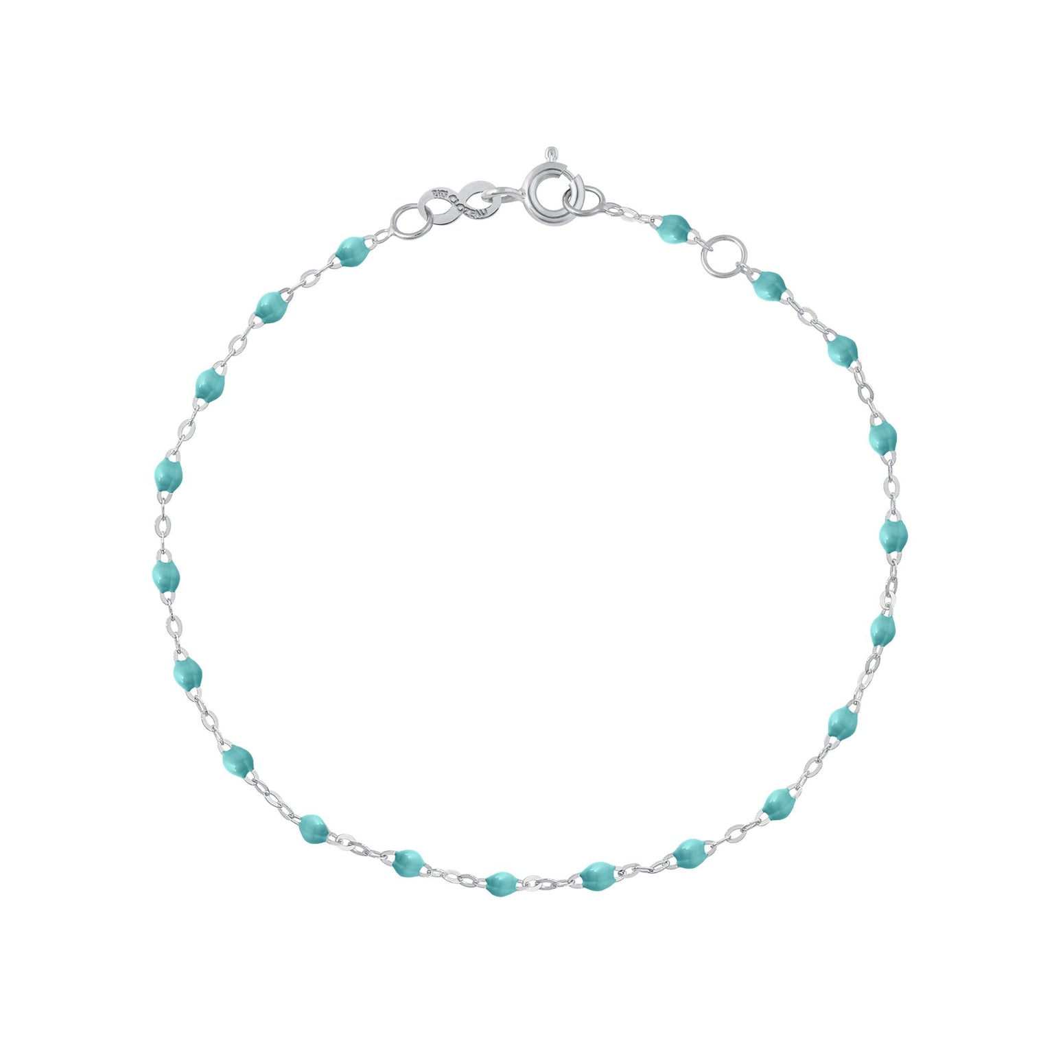 Gigi Clozeau - Classic Gigi Turquoise Green bracelet, White Gold, 6.7"