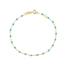 Gigi Clozeau - Classic Gigi Turquoise Green bracelet, Yellow Gold, 5.9"