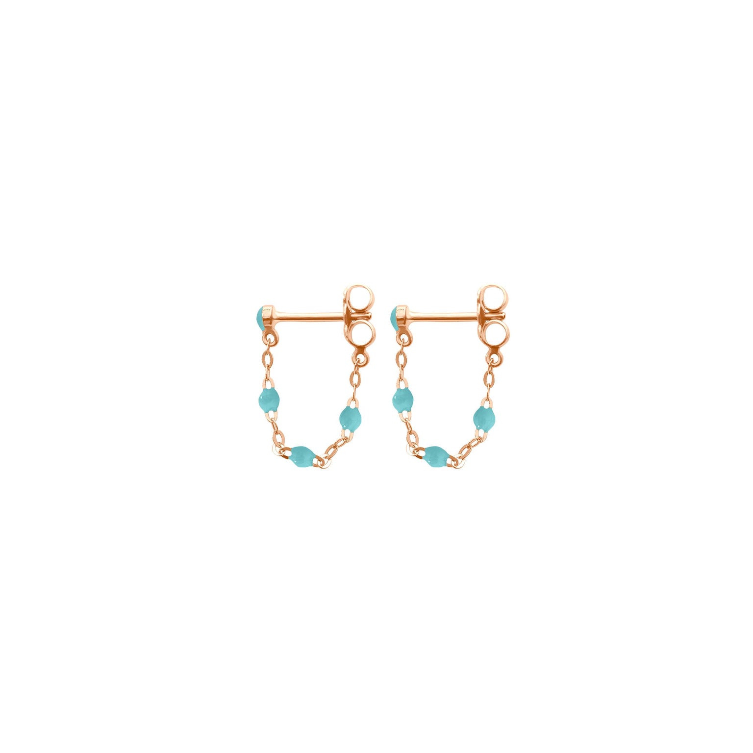 Gigi Clozeau - Classic Gigi Turquoise Green earrings, Rose Gold