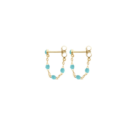 Gigi Clozeau - Classic Gigi Turquoise Green earrings, Yellow Gold