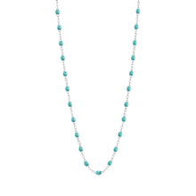 Gigi Clozeau - Classic Gigi Turquoise Green necklace, White Gold, 16.5"