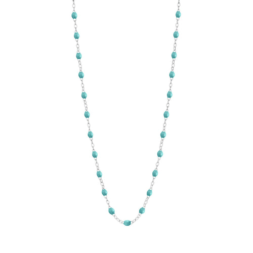 Gigi Clozeau - Classic Gigi Turquoise Green necklace, White Gold, 19.7