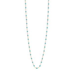Gigi Clozeau - Classic Gigi Turquoise Green sautoir, Rose Gold, 34"
